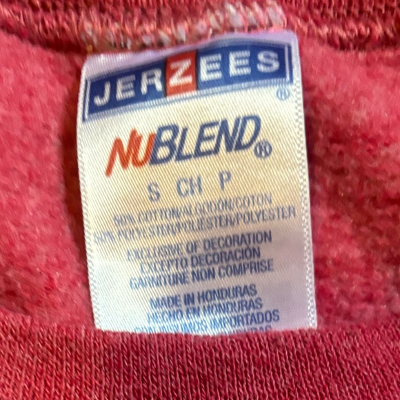 Jerzees Red Bermuda Graphic Crewneck Sweater - Picture 5 of 5